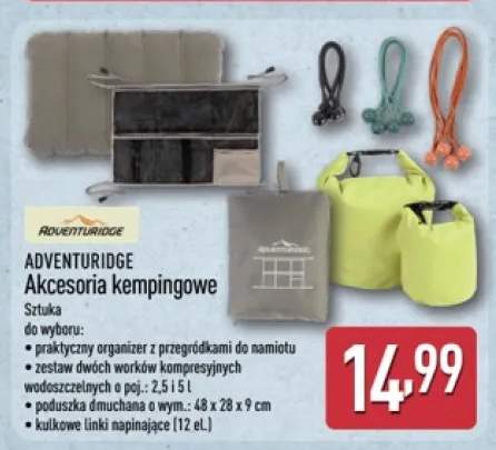 Akcesoria kempingowe ADVENTURIDGE organizer z przegródkami do namiotu