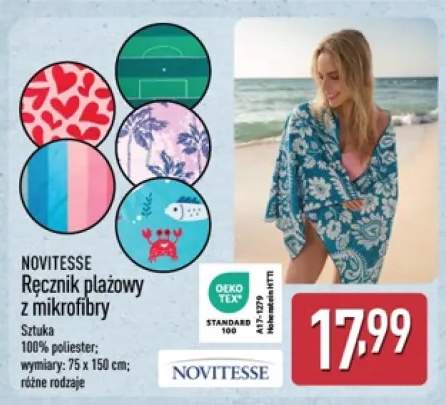 Ręcznik plażowy z mikrofibry NOVITESSE