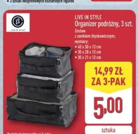 Organizer podróżny Live In Style 3-pak