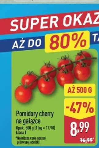 Pomidory cherry na gałązce klasa I
