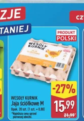 Jaja ściółkowe M WESOŁY KURNIK