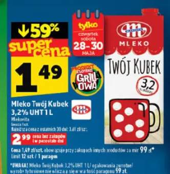 Mleko Twój Kubek 3,2% UHT