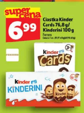 Ciastka Kinder Cards