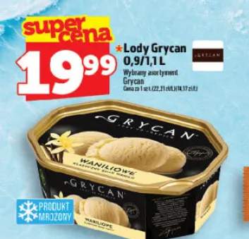 Lody Grycan Waniliowe