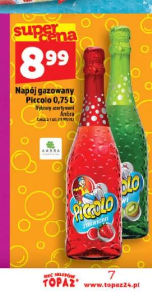 Napój gazowany Piccolo Strawberry