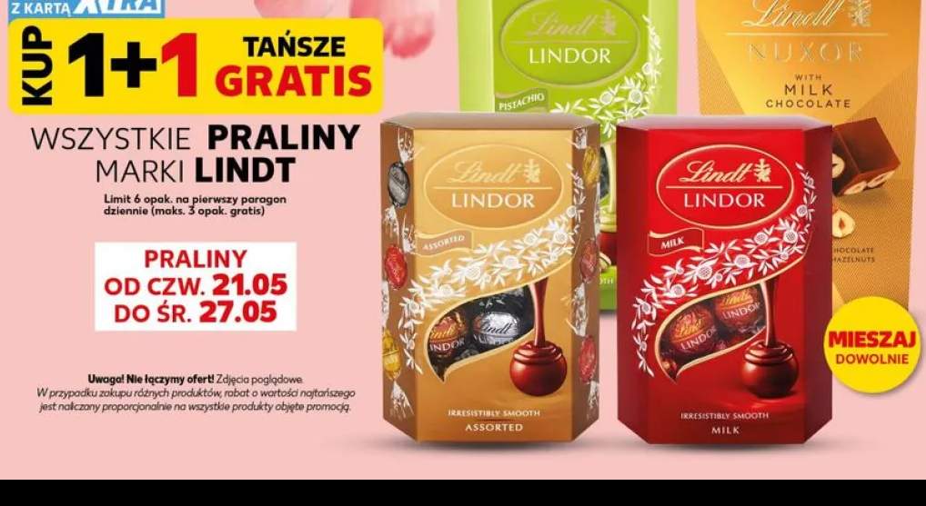 Praliny Lindt Lindor Pistachio