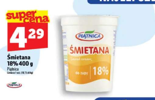 Śmietana 18% Piątnica