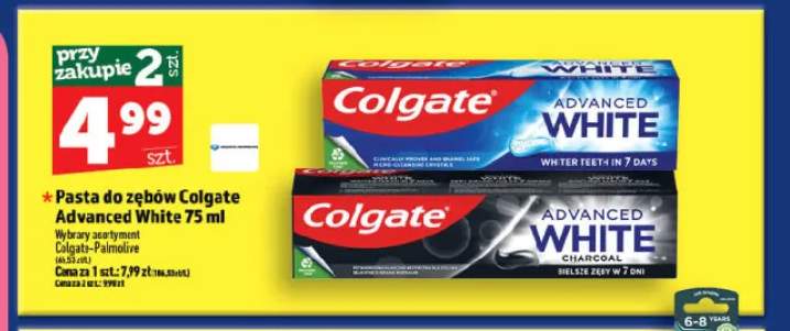 Pasta do zębów Colgate Advanced White Charcoal