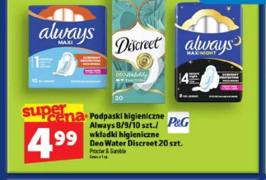 Podpaski higieniczne Always
