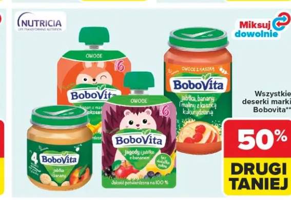 Deserek Owoce jabłko banan z marakują BoboVita