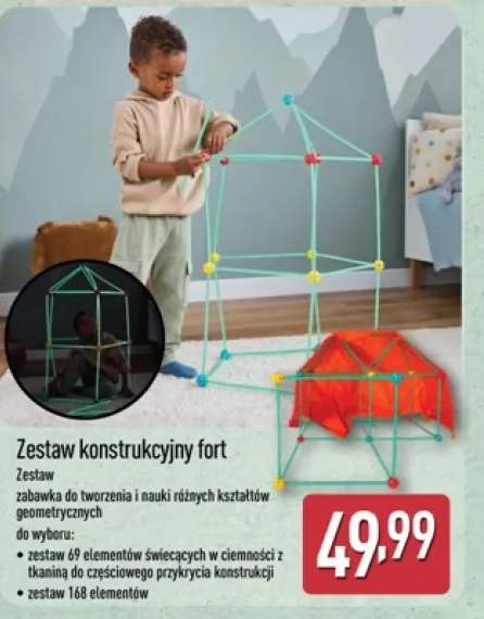 Zestaw konstrukcyjny fort 69 elementów