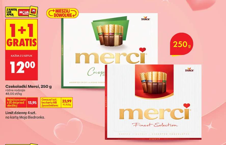 Czekoladki Merci Crispy