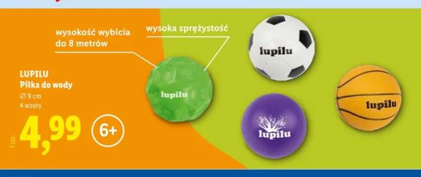 Piłka do wody LUPILU 9cm