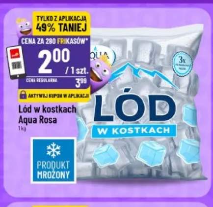 Lód w kostkach Aqua Rosa