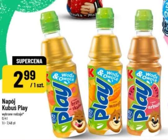 Napój Kubuś Play brzoskwinia
