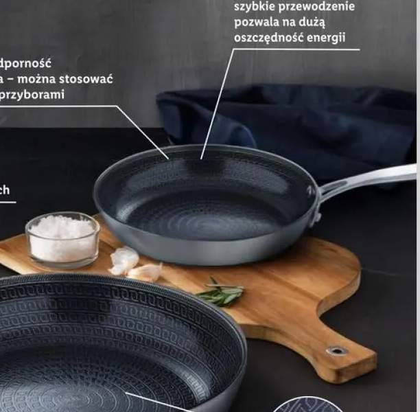 Patelnia ze stali nierdzewnej MASTERPRO SIGMA Plus 24cm