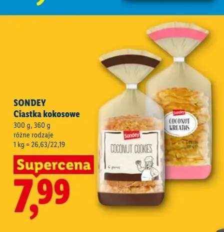 Ciastka kokosowe SONDEY