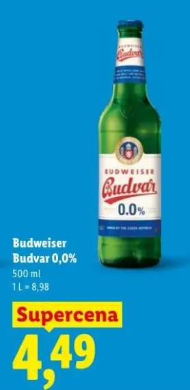 Piwo bezalkoholowe Budweiser Budvar 0,0%