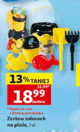 Zestaw zabawek na plażę 7 el.