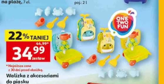 Walizka z akcesoriami do piasku ONE TWO FUN