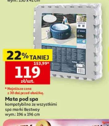 Mata pod spa kompatybilna ze wszystkimi spa marki Bestway wym.: 196x196cm