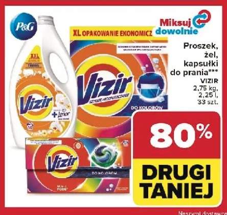 Proszek, żel, kapsułki do prania VIZIR