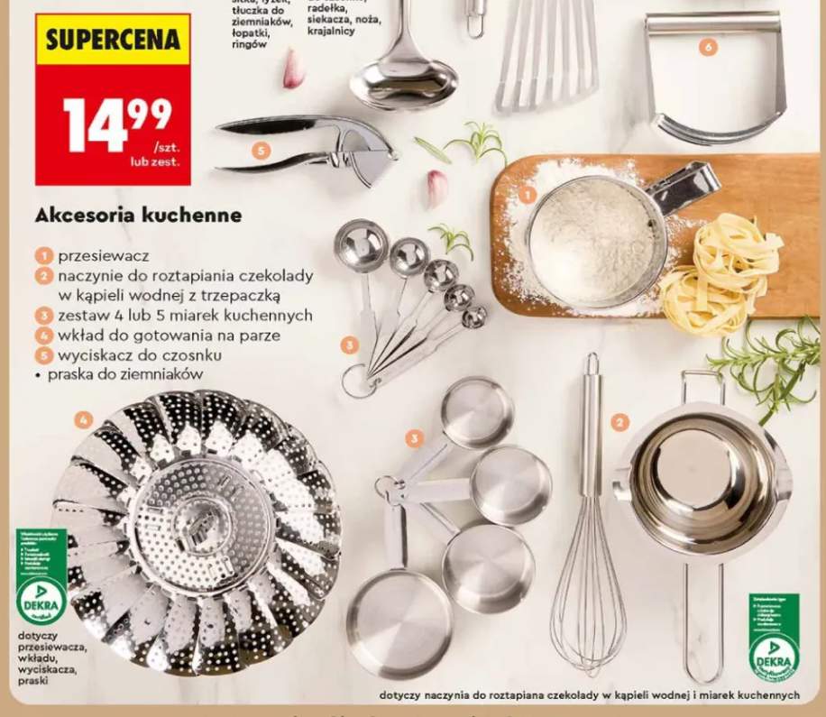 Zestaw 5 miarek kuchennych SMUKEE