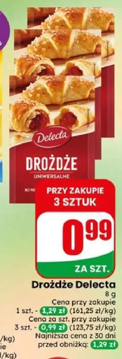Drożdże uniwersalne Delecta