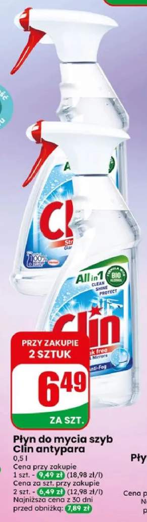 Płyn do mycia szyb Clin antypara