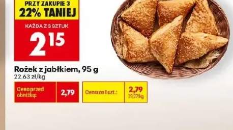 Rożek z jabłkiem