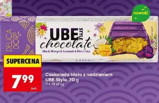Czekolada biała z nadzieniem UBE Style