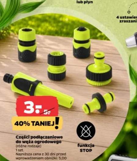 Części podłączeniowe do węża ogrodowego