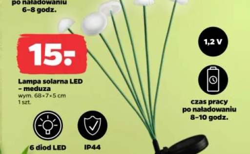 Lampa solarna LED meduza wym. 68x7x5cm