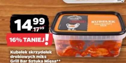 Kubełek skrzydełek drobiowych miks Grill Bar Sztuka Mięsa