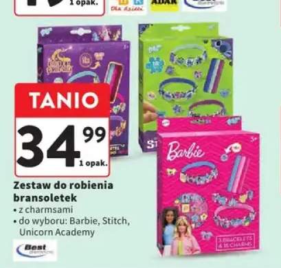 Zestaw do robienia bransoletek z charmsami Barbie