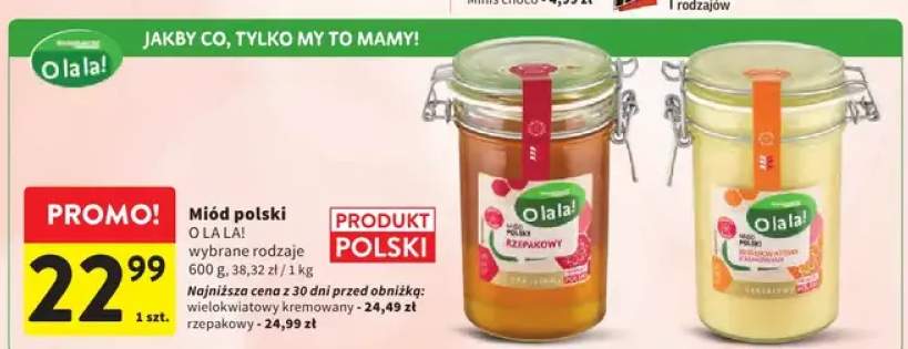 Miód polski wielokwiatowy kremowany O la la!