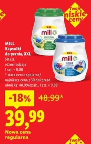 Kapsułki do prania MILL XXL Color