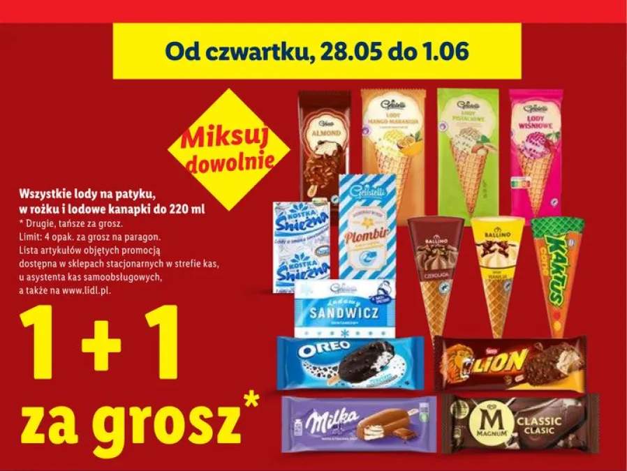 Lody w rożku Ballino Wanilia