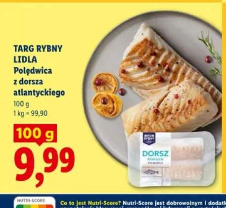 Polędwica z dorsza atlantyckiego Targ Rybny Lidla