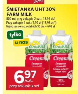 Śmietanka UHT 30% Farm Milk