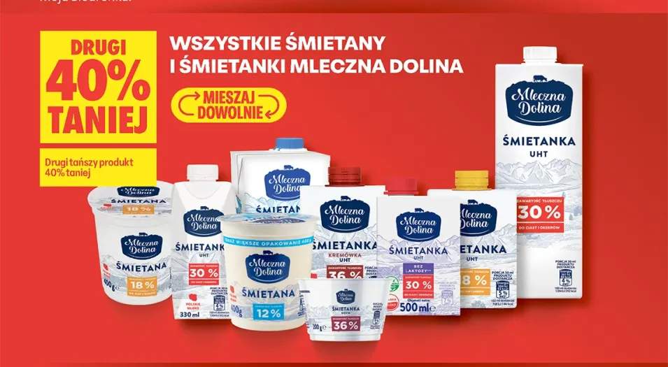 Śmietanka kremówka UHT 36% Mleczna Dolina