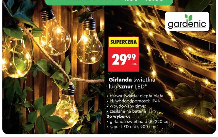 Girlanda świetlna lub sznur LED