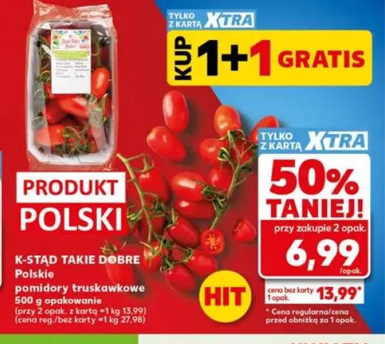 Pomidory truskawkowe K-Stąd Takie Dobre