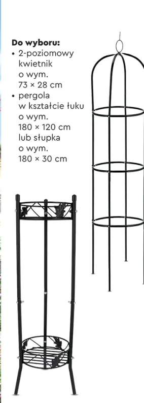 2-poziomowy kwietnik 73x28cm
