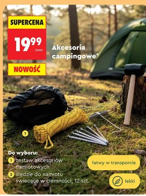 Zestaw akcesoriów namiotowych
