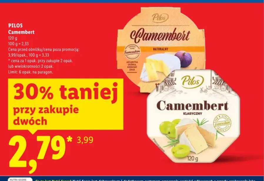 Camembert naturalny Pilos