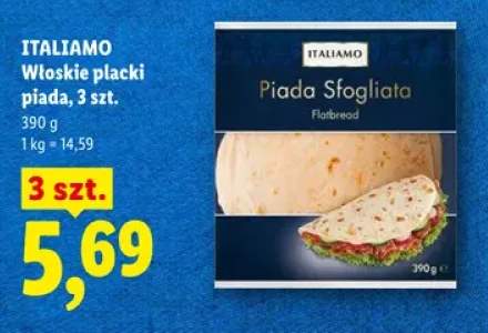 Włoskie placki piada ITALIAMO 3-pak 390g