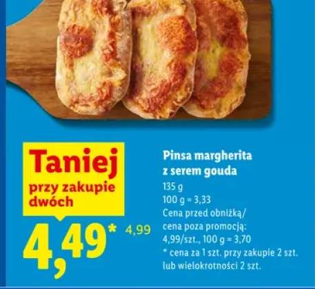 Pinsa margherita z serem gouda