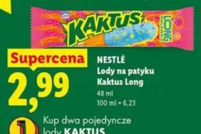 Lody na patyku Nestlé Kaktus Long