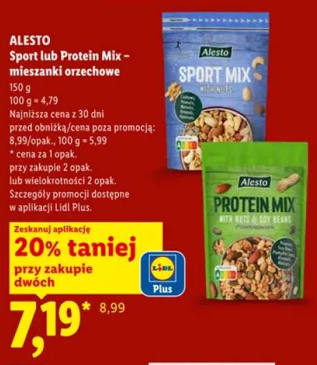 Mieszanka orzechowa Sport Mix Alesto